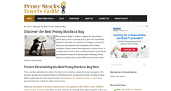 Desktop Screenshot of pennystocksbuyersguide.com