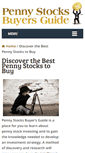 Mobile Screenshot of pennystocksbuyersguide.com